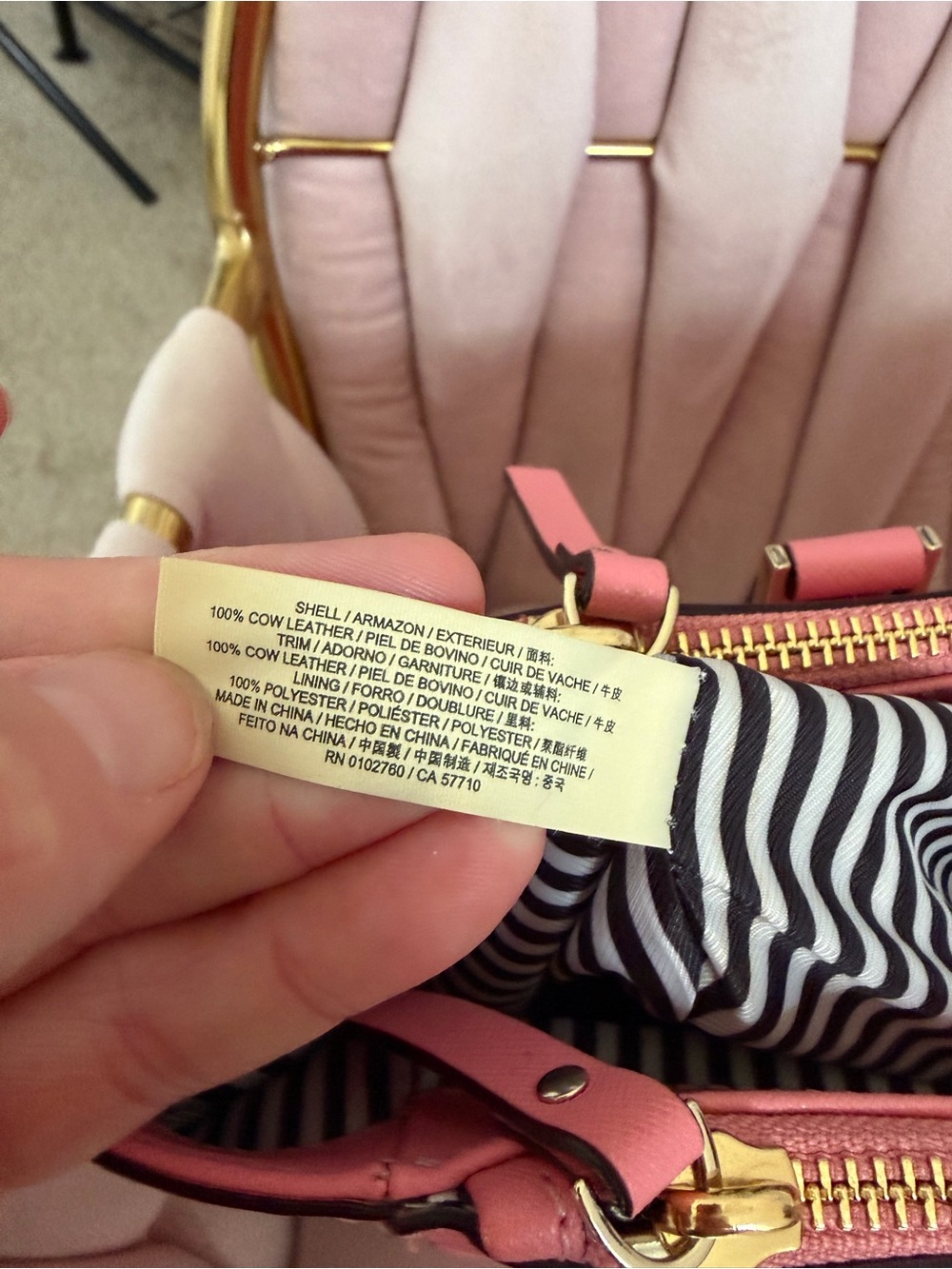 🩷 Kate Spade ♠️ Pink Leather Cameron Street Teagan Satchel - Picture 14 of 16
